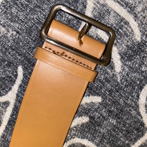 Jill Sander brown tan nude classy belt curved shape - Picture 7 of 13